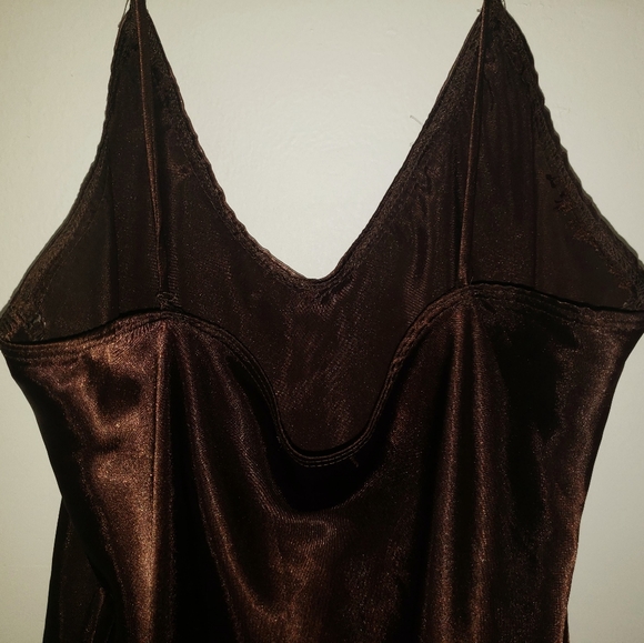 Sz S DAMODA brown silky cami top - Picture 5 of 9